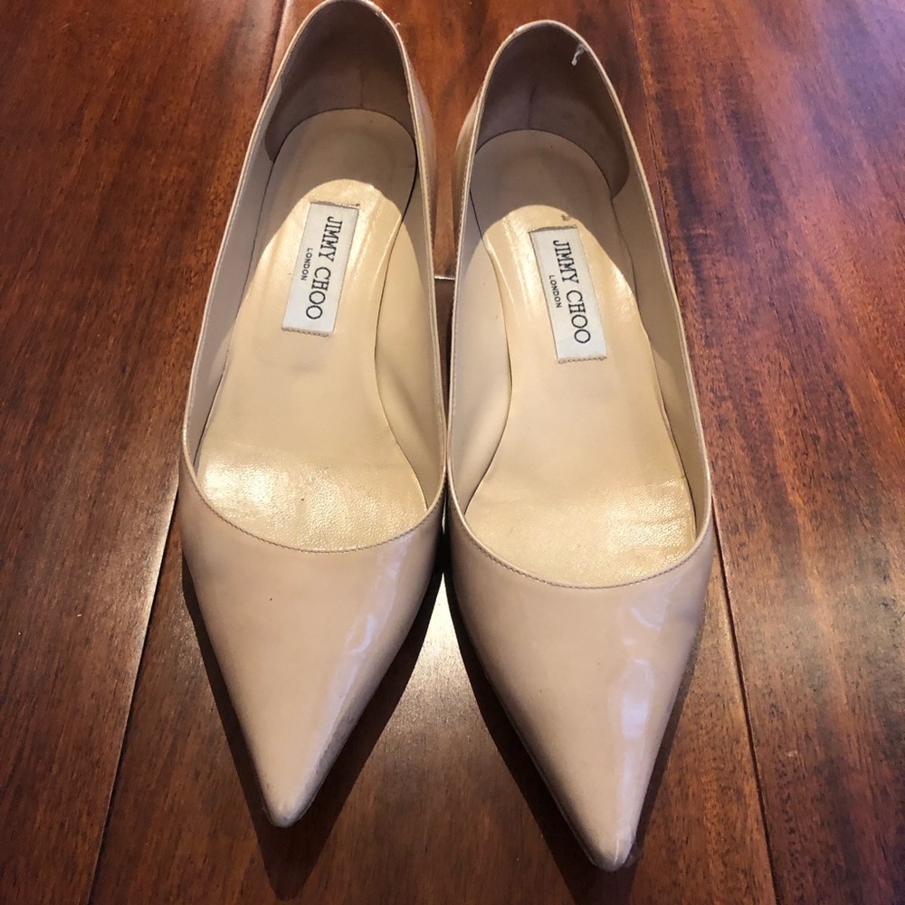 Jimmy Choo patent leather nude size 39.5